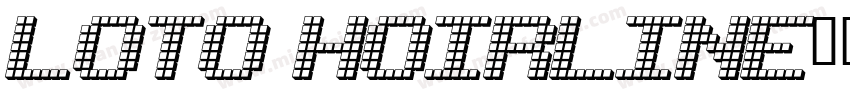 loto Hoirline字体转换
